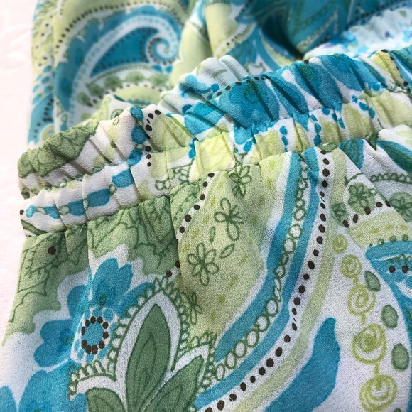 Vintage TanJay Fun funky print skirt, bottom ruffle size 10 - Picture 3 of 8